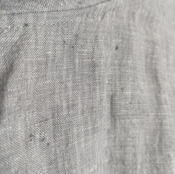 Blu No. 9 Linen Waterfall Cardigan Size XL Grey Pocketed Lagenlook - Picture 8 of 14